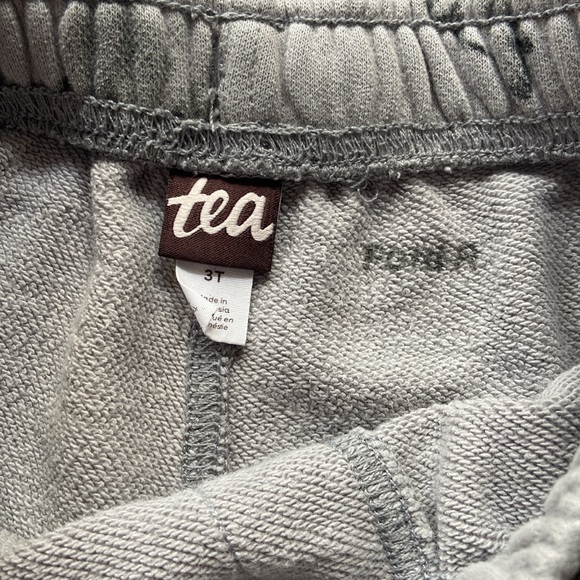 Tea Collection 3T Wolf Print Jogger Sweatpants Gray - Picture 3 of 7